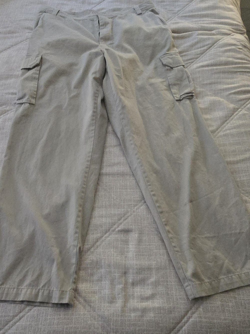 Structure Vintage Men's Casual Cargo Pants in Beige Y2K